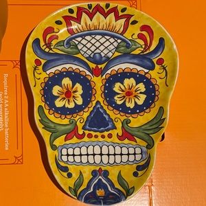 HALLOWEEN DECOR unique skull plate